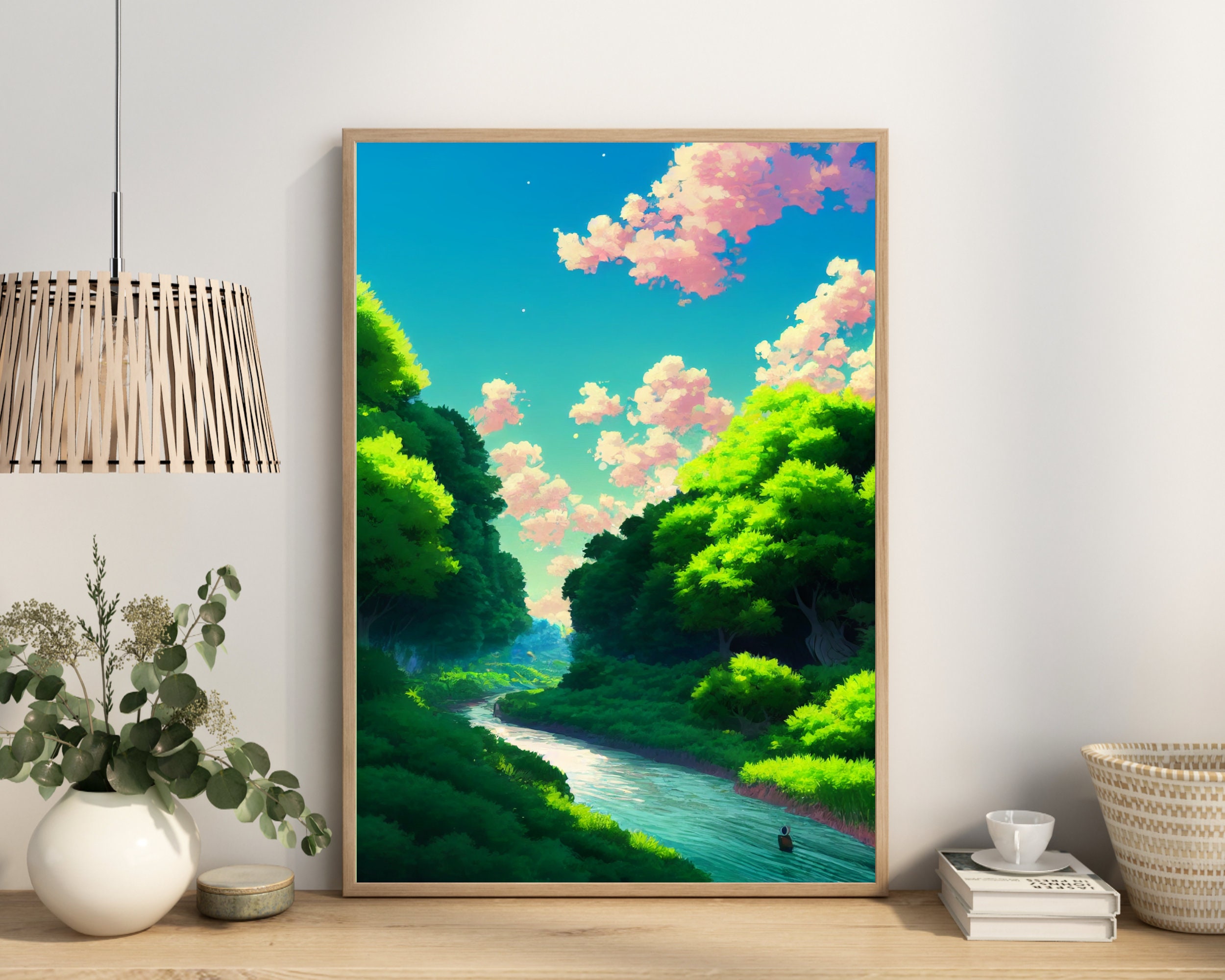  Bucchigire! Anime Canvas Poster Bedroom Decor Sports Landscape  Office Room Decor Poster Gift Unframe:20x30inch(50x75cm) : לבית ולמטבח