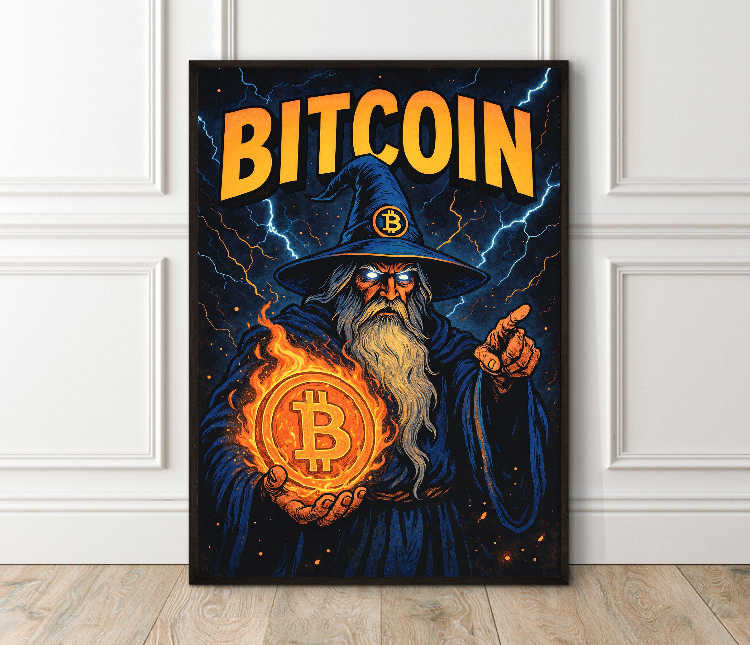 Bitcoin Art Crypto Bitcoin Poster Bitcoin Wall Art Crypto BTC Poster Buy  Bitcoin Finance Poster Decor Print Bitcoin Wizard - Etsy