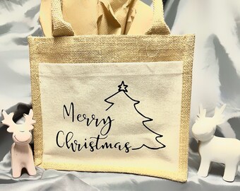 Jutetasche / Einkaufstasche / Geschenk Weihnachten / Weihnachtsgeschenk / Tasche