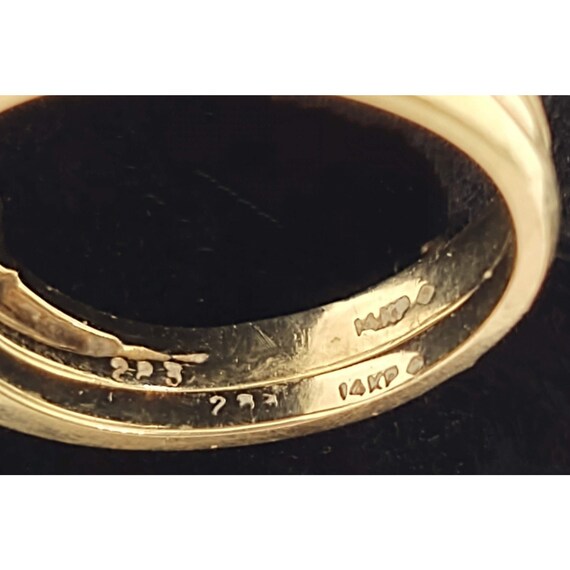 Solitaire Diamond Engagement Ring w/ Insert 14 K … - image 7