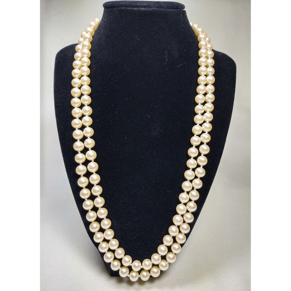 Marvella Double Strand Faux Pearl Necklace NWT, G… - image 1