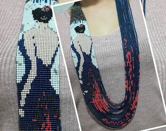 Garden/Handicrafts/Ukrainian Nacklace Massai/African nacklace/ for women/for weddings /for gifted/multicolor jewellery/women long Nacklace