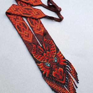 Ukrainian Gerdan Necklace |Chunky|Ethnic |Tribal |Ukrainian Necklace |Unique |African Woman Necklace with earring,for gifted