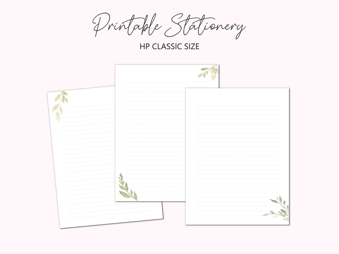 Lined Paper Refill: Printable Notebook Inserts (classic Size) - Etsy