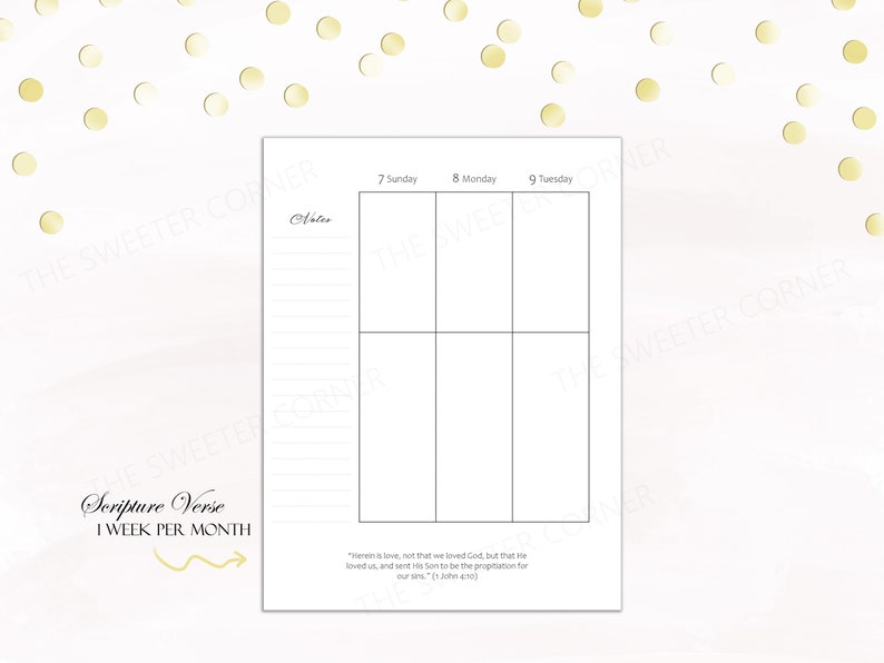 Printable Christian Planner 2024 Classic Size Faith Planner Christian ...