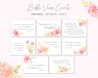 Printable Scripture Cards: Comforting Bible Verses