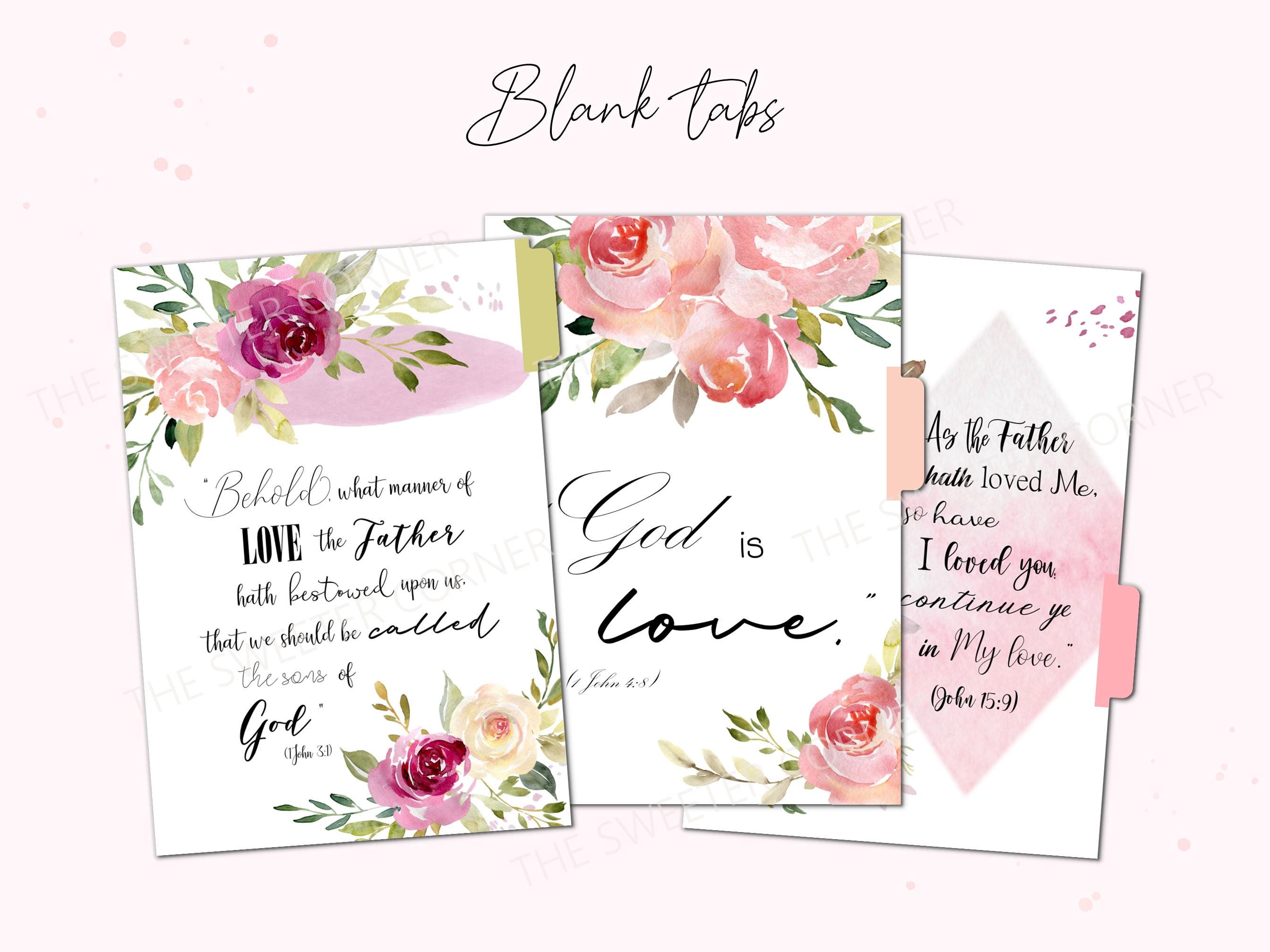 A5 Faith Dashboards Printable: Bible Verse Christian Planner Inserts - Etsy