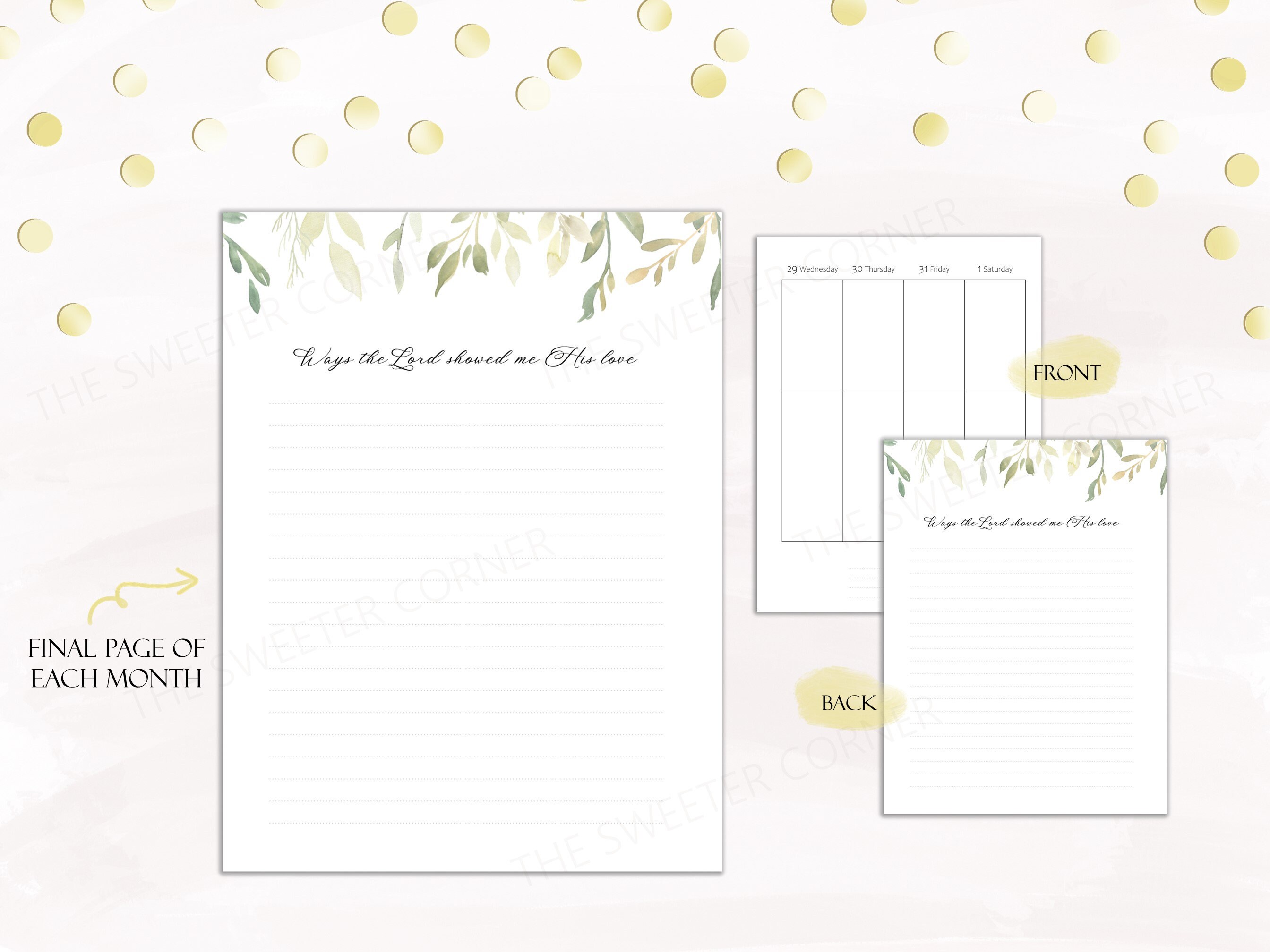 Printable Christian Planner 2024 Classic Size Faith Planner Christian ...