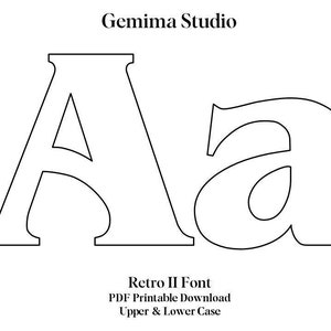 Retro Letter templates PDF download printable 27 pages