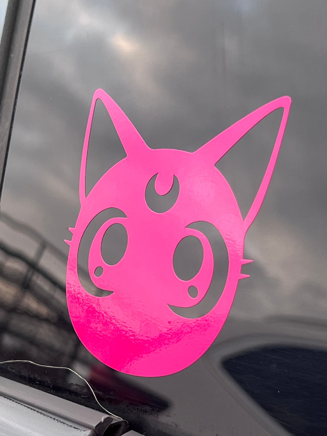 Luna Cat Decal. Cricut Sailor Moon Anime Sticker for Laptop Etsy