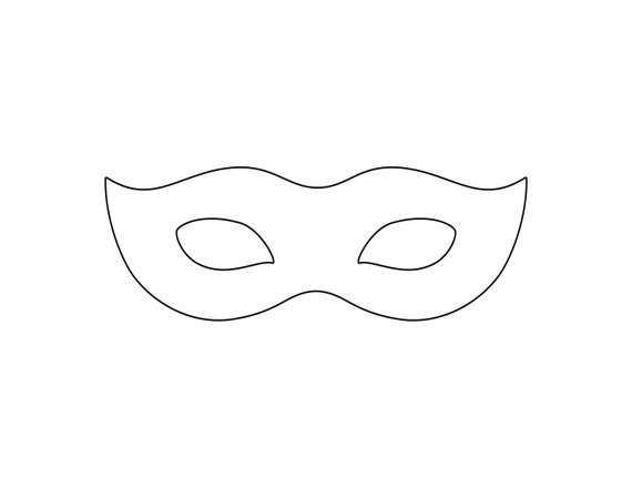Printable Masquerade Mask Template