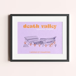 Clemson Death Valley Digital Wall Print