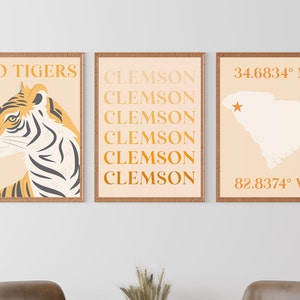 Clemson Orange Poster Set