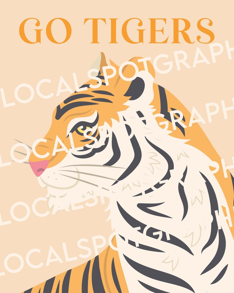 Clemson Orange Poster Set Etsy