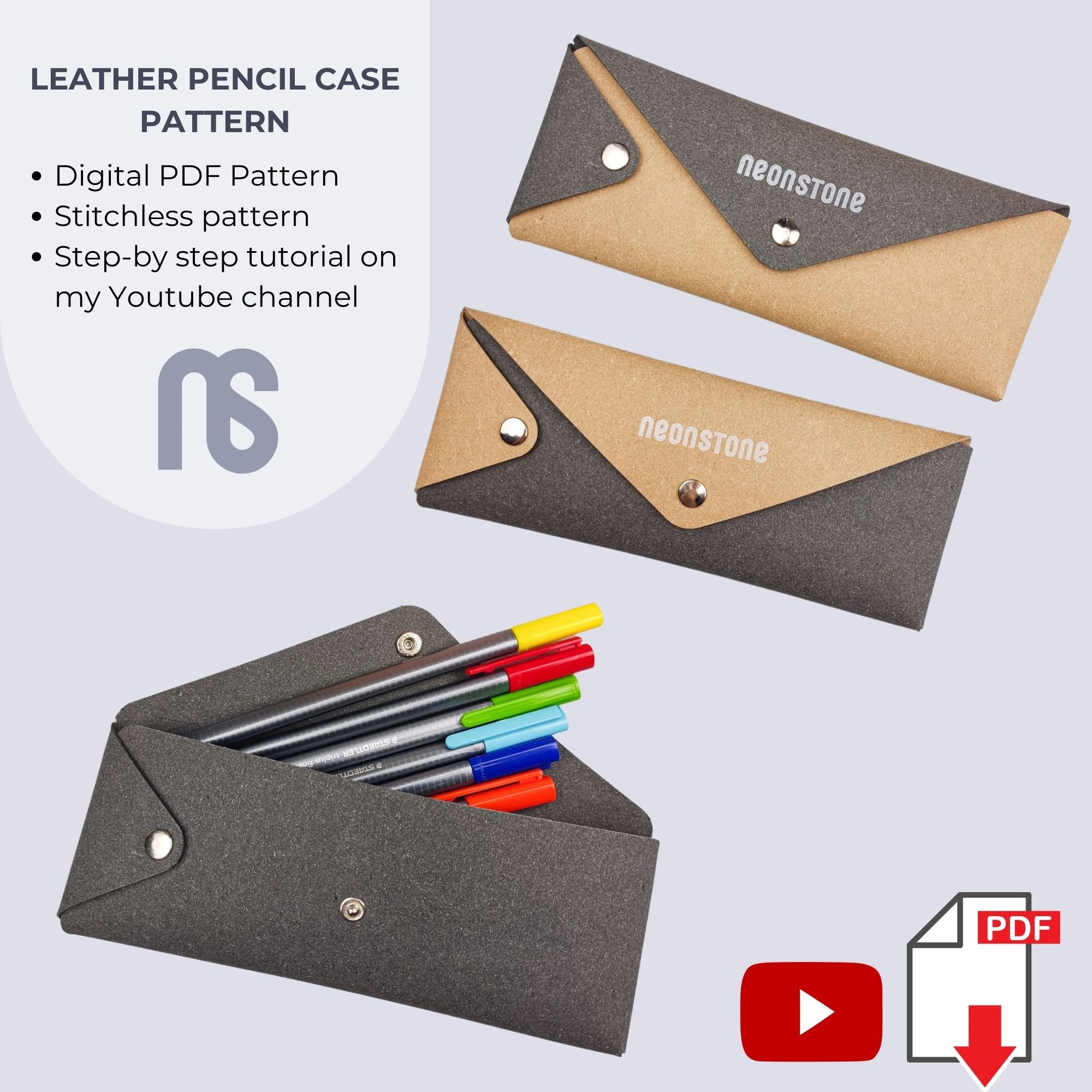 Clear Window Minimalist Pencil Case