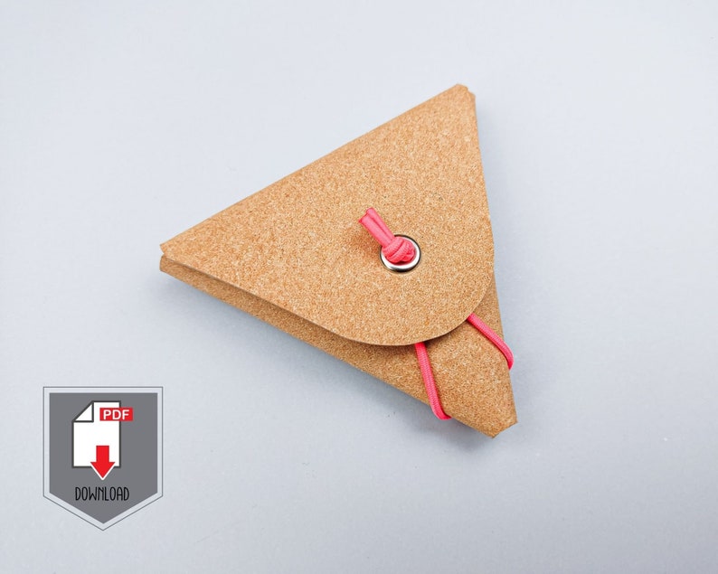 Leather Coin Purse Pattern, PDF Small Wallet Template, DIY Coin Purse ...