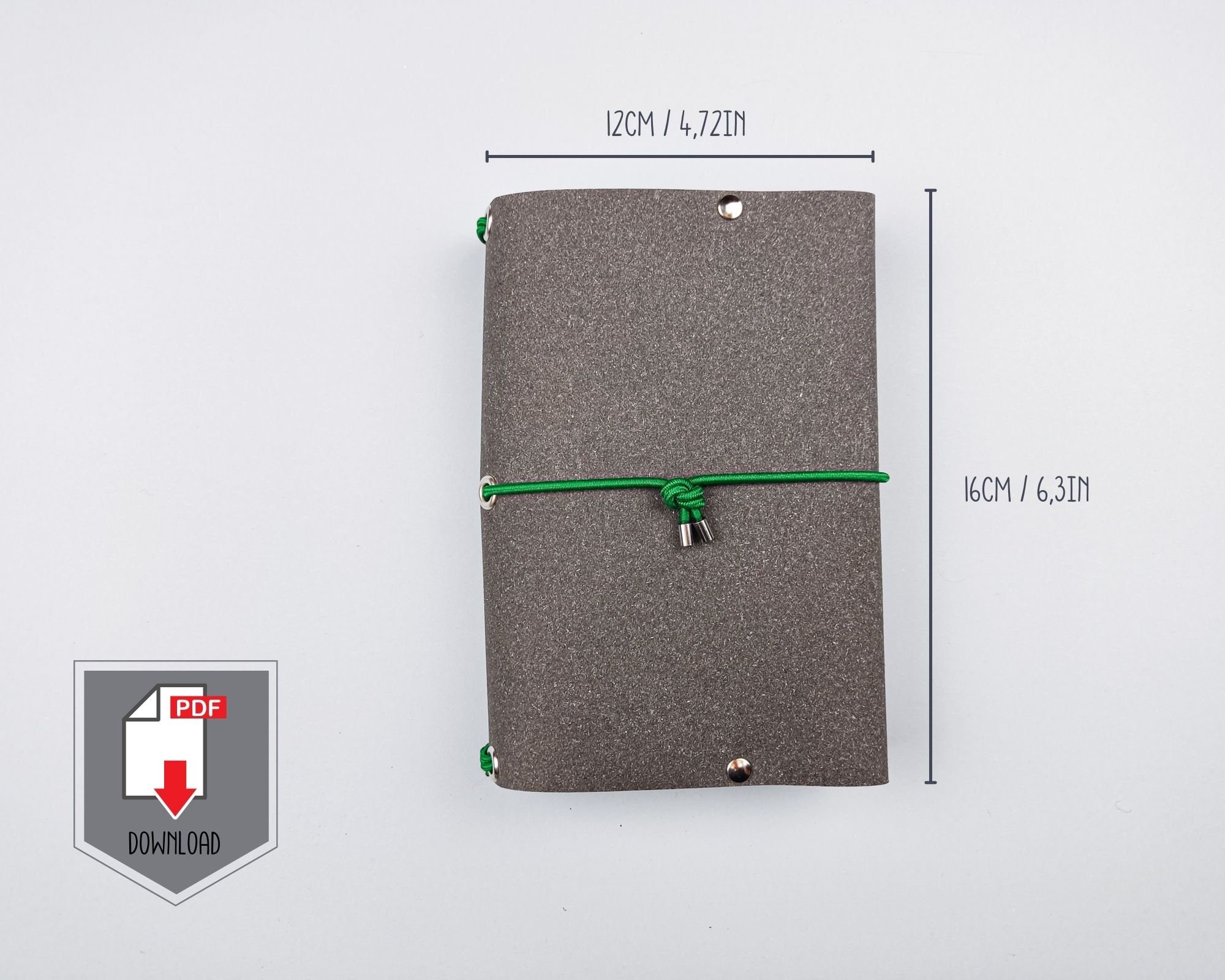 Notebook Cover Pattern PDF, Leather A6 Travelers Notebook Template ...