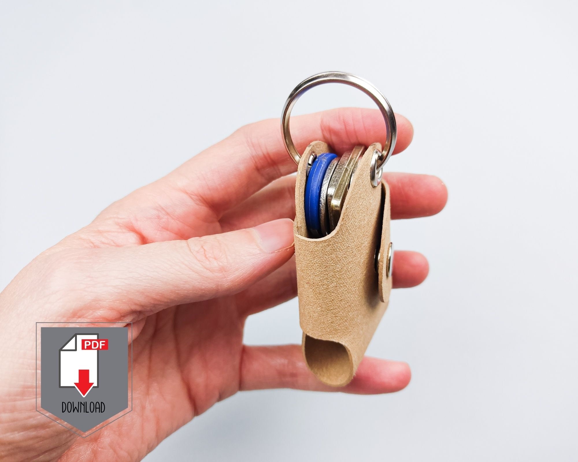 Leather Keychain Template for Begginers Keychain Pattern PDF - Etsy