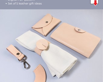 Wedding gifts for guests, leather handmade bridesmaids gifts, diy groomsmen gifts, leather gifts for men, leather bundle pattern