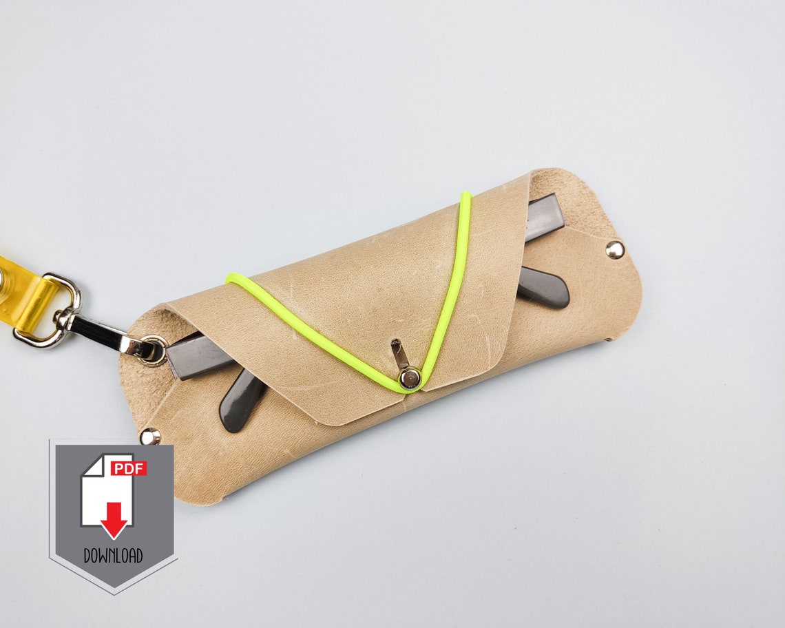 Leather Glasses Case Pattern PDF Download Pattern for Etsy