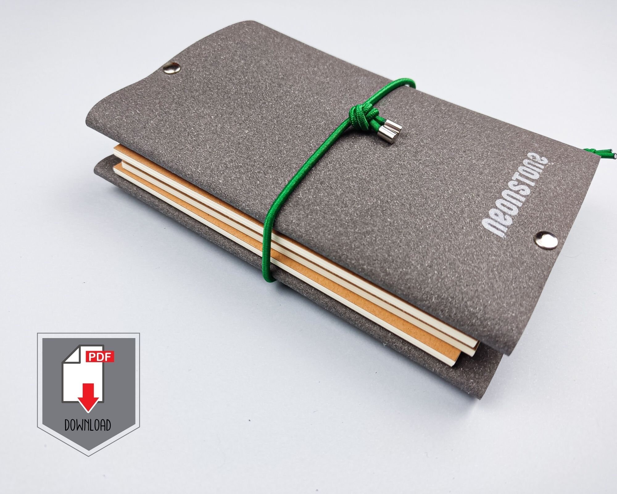 Notebook Cover Pattern PDF, Leather A6 Travelers Notebook Template ...