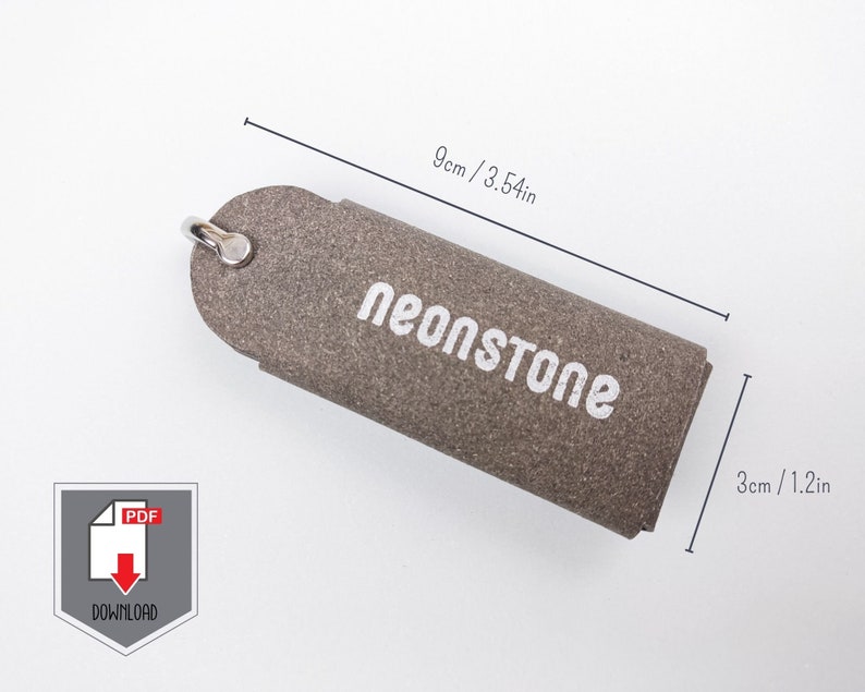 Leather Keychain Pattern PDF Keychain Template for Men DIY - Etsy