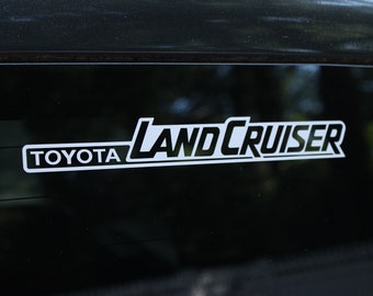 Toyota Land Cruiser-sticker meerkleurige vinylsticker met strepen