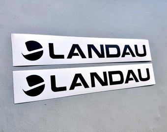 2 calcomanías Landau para barcos, remolques y embarcaciones marinas