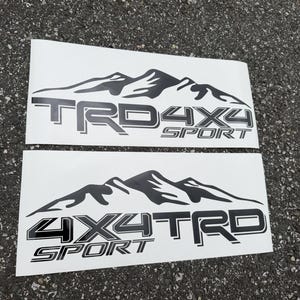 TRD 4x4 Sport Mountain Toyota Racing Development Tacoma Tundra 4Runner Bed Tailgate Decal Stripe Multi-Color Vinyl Sticker