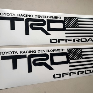 TRD American Flag 4x4 Offroad Toyota Tacoma Bed Tailgate Decal Stripe Multi-Color Vinyl Sticker