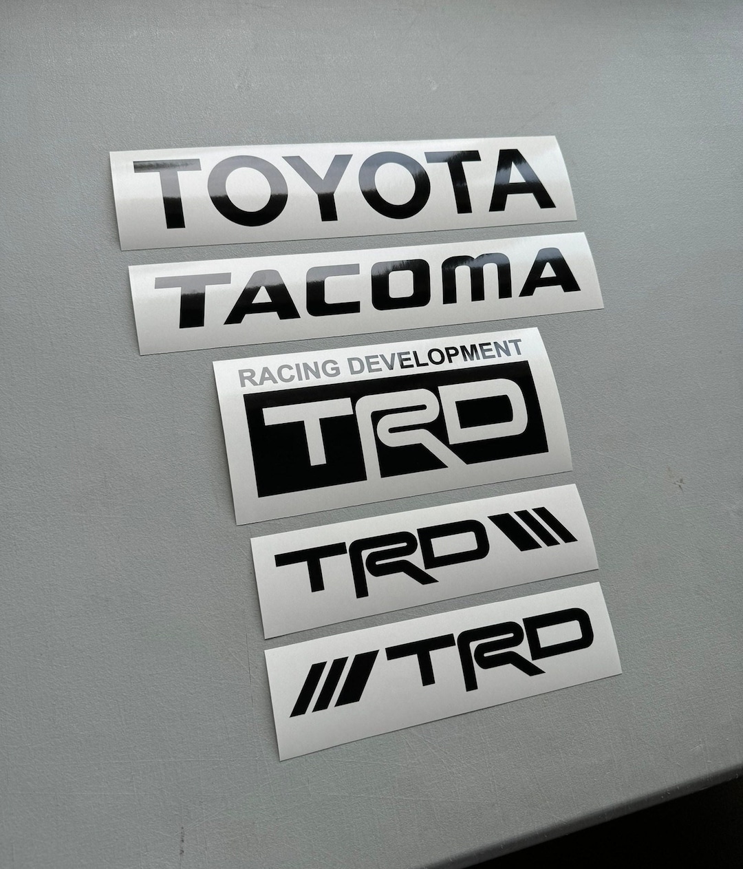 TRD Toyota Tacoma Racing Development SET OF 5 Vinyl Decal Stickers - Etsy