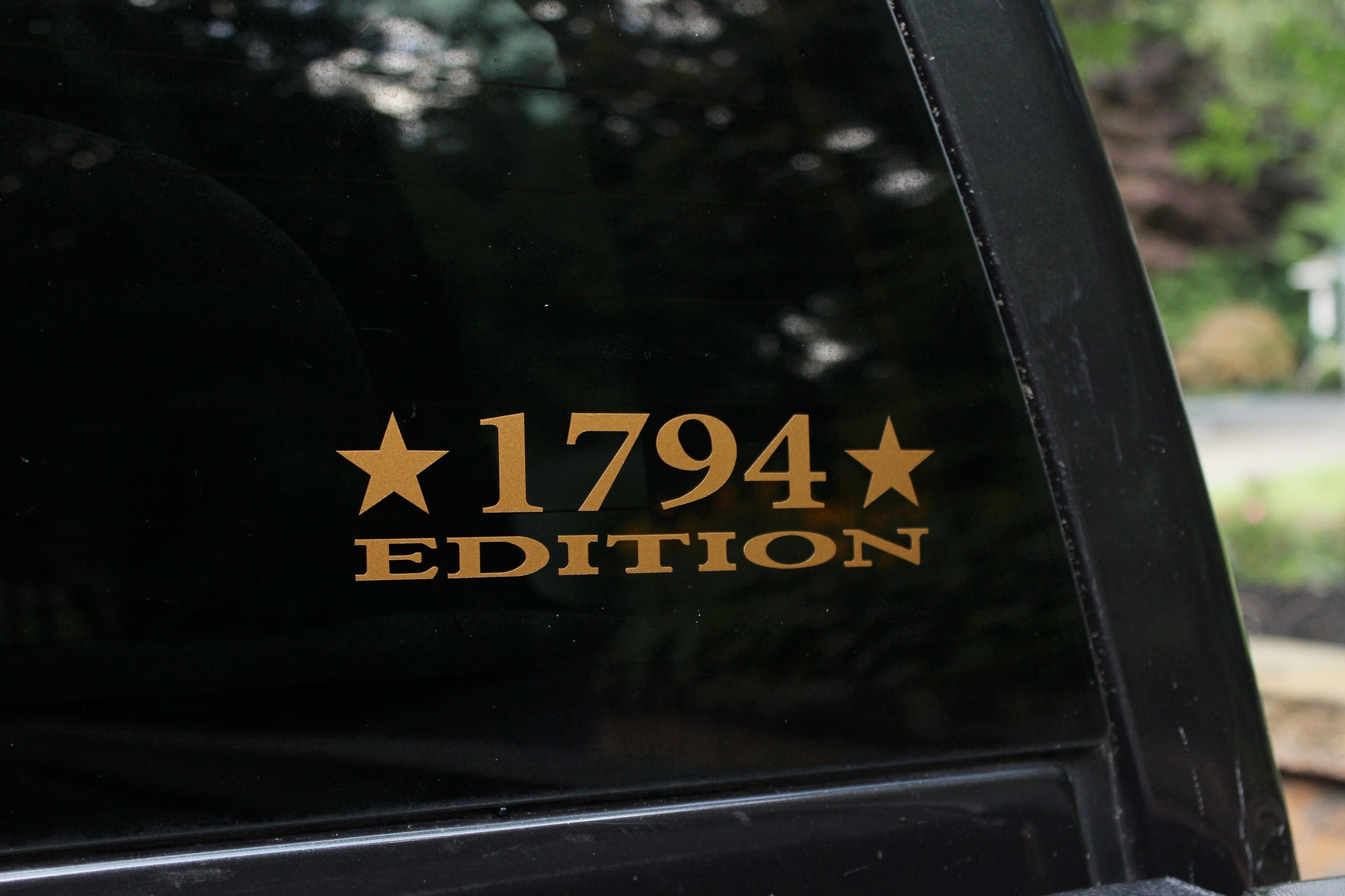 TRD 1794 Edition Tundra Tacoma Bed Tailgate Decal Stripe Multi-Color Vinyl Sticker