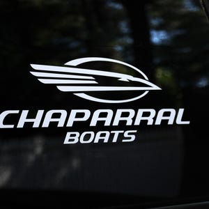 2x Chaparral Boats Trailer Vintage Pontoon Fishing Hull Marine Decals Stickers