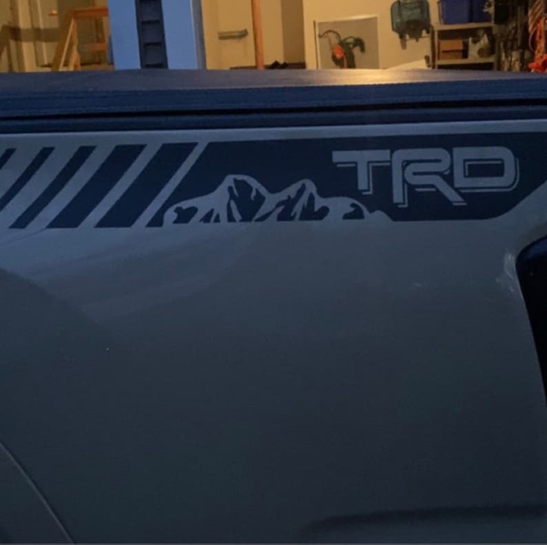 TRD Mountain Stripe Decal (2x) TRD Offroad Sport Stripe Multi-color ...