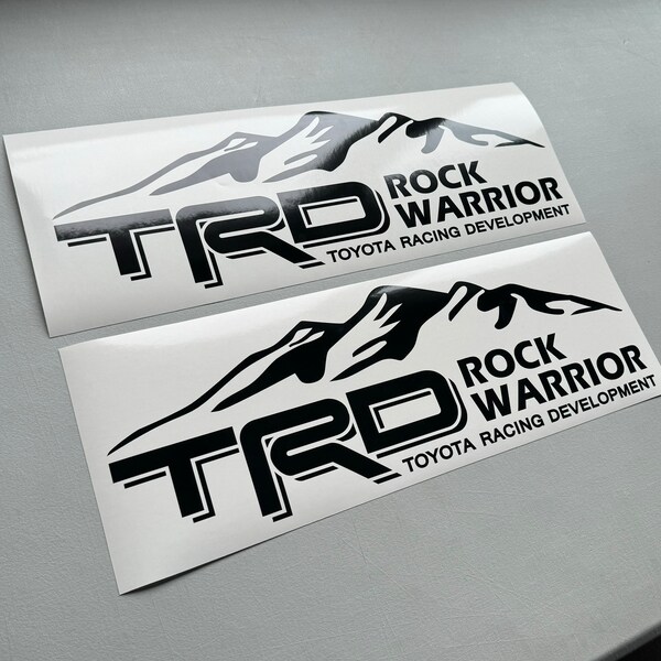 TRD Rock Warrior Toyota Racing Development Tacoma Bed Tailgate Decal Stripe Multi-Color Vinyl Sticker