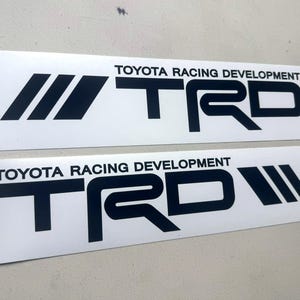 Toyota Racing TRD Racing Development Decal SET OF 2 Stripe Multi-Color Vinyl Sticker