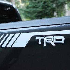 TRD TOYOTA Tacoma Streifen Bed Tailgate Aufkleber (2x) TRD Offroad Sport Stripe mehrfarbige Vinyl-Aufkleber