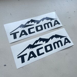 TOYOTA Tacoma Mountain 1st Generation TRD Racing Entwicklung Tacoma Bed Tailgate Abziehbild Streifen Mehrfarbige Vinyl Aufkleber