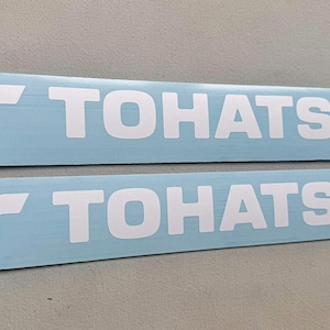 2x Tohatsu Outboards Boats Decals Trailer Vintage Pontoon Fishing Hull Marine Decals Stickers