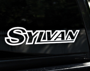 2 calcomanías para casco de pesca de pontón vintage para remolque de barco Sylvan Boats