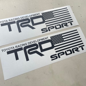 TRD Amerikanische Flagge 4x4 Sport Zierleiste Tacoma Bed Tailgate Abziehbild Streifen Mehrfarbige Vinyl-Aufkleber