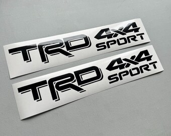 Diablo Toyota Tacoma TRD Sport 4X4 Side Vinyl Decal Graphics Stripe Kit – Black, Gloss/Matte Finish