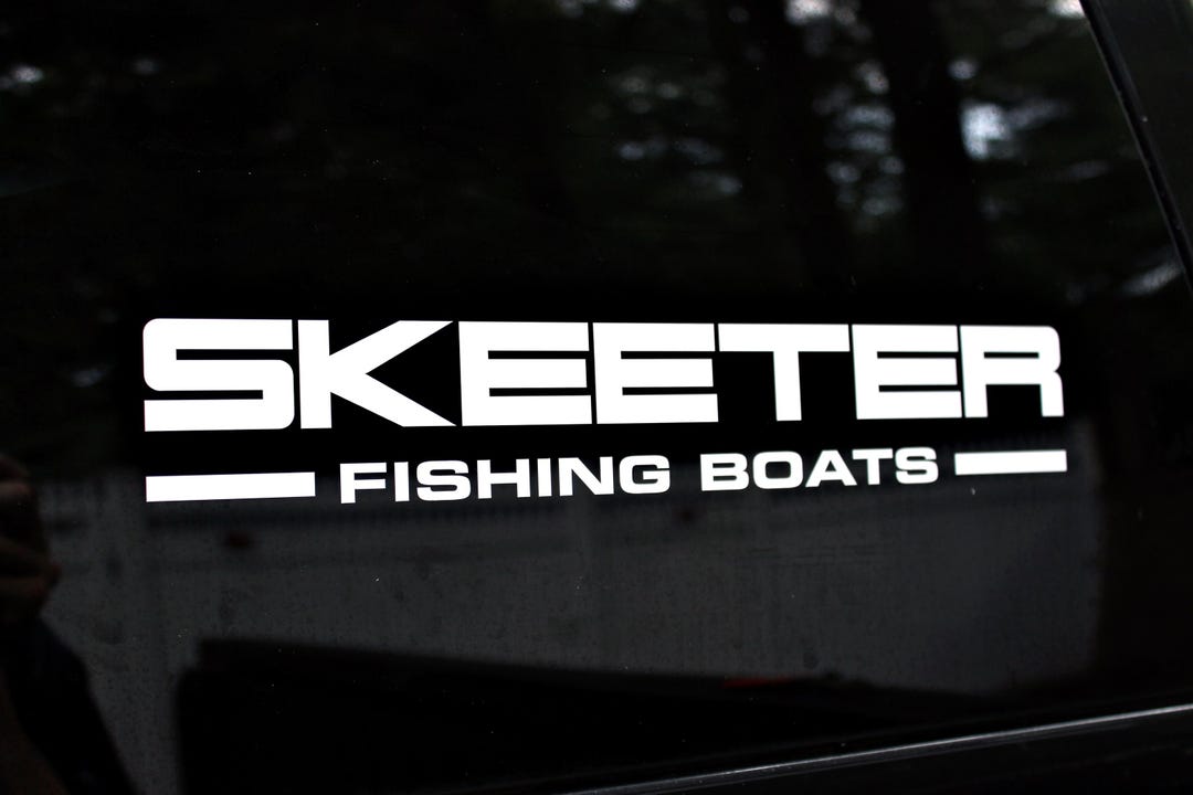 thumbnail interactive-video image 1 of 2x Skeeter 6" Full Color Stickers Decals - Fishing Boat Lure Trailer Tackle Box - Oracal Vinyl, USA 1 of 5