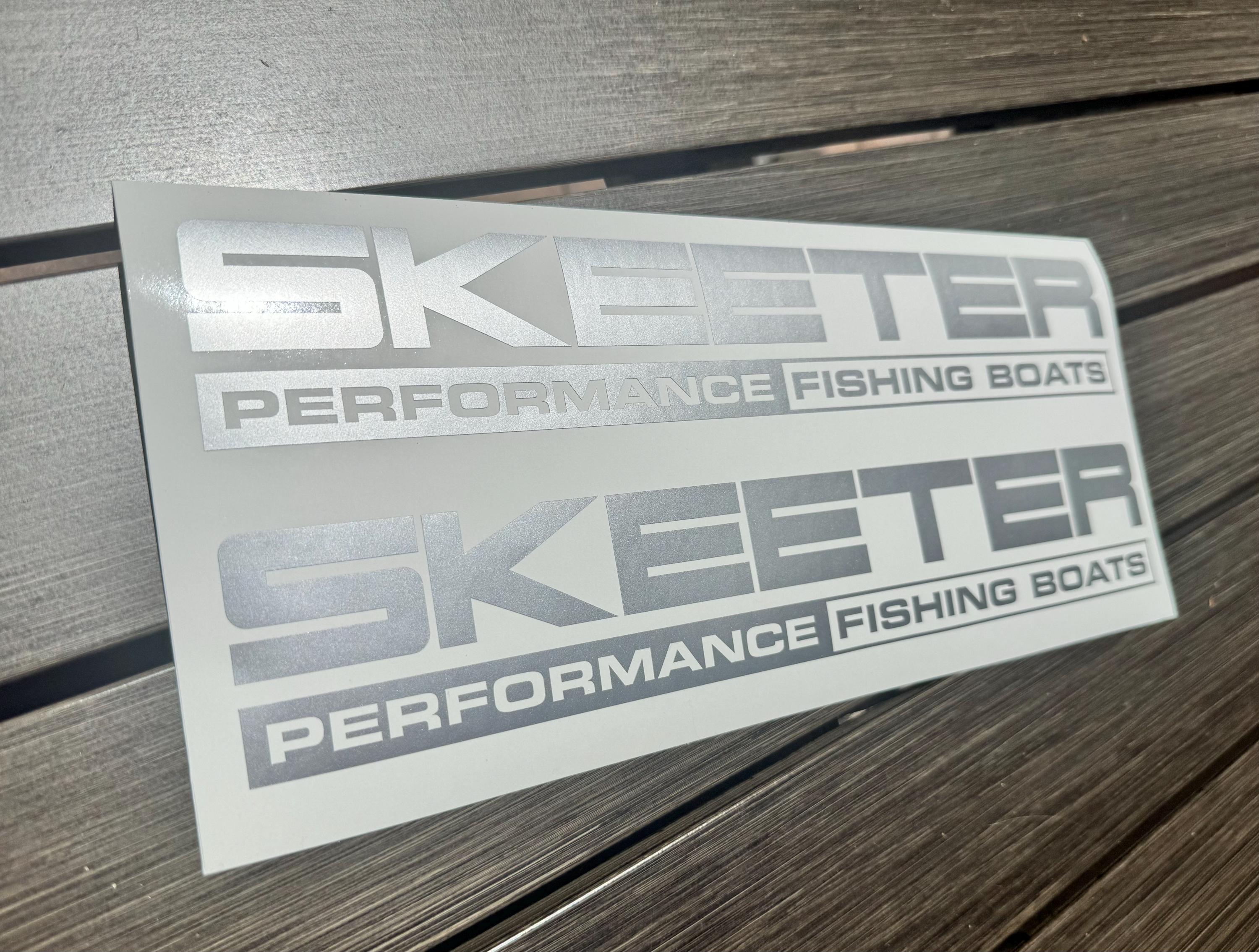 Skeeter Graphics 2x Skeeter Performance Fishing Boats Trailer Vintage Pontoon Fishing ...