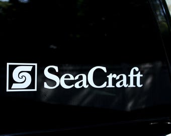 2x calcomanías para casco de pesca de pontón vintage para remolque de barco SeaCraft