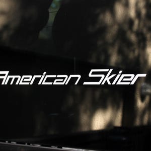 American Skier 2x Boats Water Ski Trailer Vintage Fishing Hull Marine Decals Stickers
