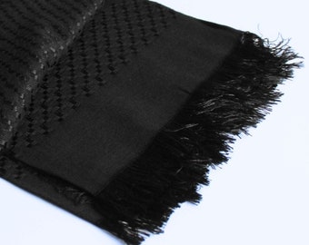 Black plaid small, shemagh, kufiya, keffiyeh, scarf, palestine, Kufiyyeh, Kufiyyeh, OldStyle, east, desert, camel, Palestine Scarf Scarf