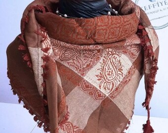 Thobe palestinese, abito arabo, sciarpa del deserto, foulard, regalo