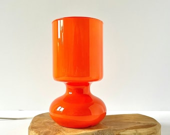 Lampe champignon orange rare IKEA Lykta des années 90, lampe de bureau de table vintage, lampe de chevet rétro unique, décoration de chambre éclectique, esthétique atomique de l'ère spatiale