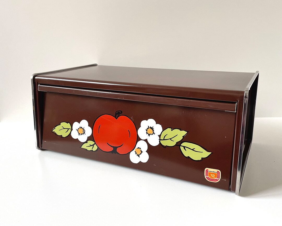 Vintage Bread Box 70s Mid Century Modern, Vendex Dutch Design Large